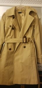 Tan trench coat